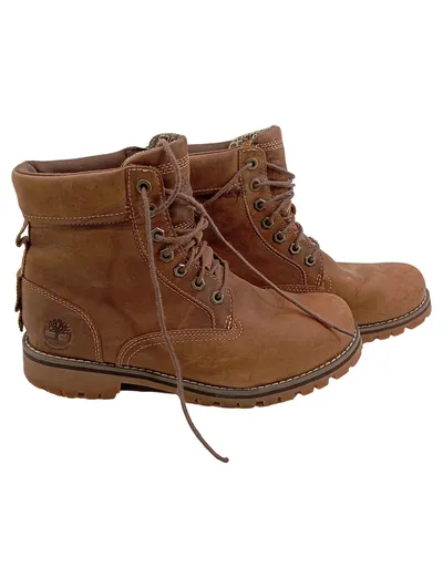 Timberland Herren Stiefel Braun Leder Gr. 40 Waterproof Outdoor Boots