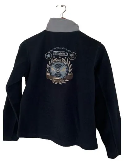 Equi-Thème Fleecepullover Kinder Gr. 164 Blau Reitsport Stickerei