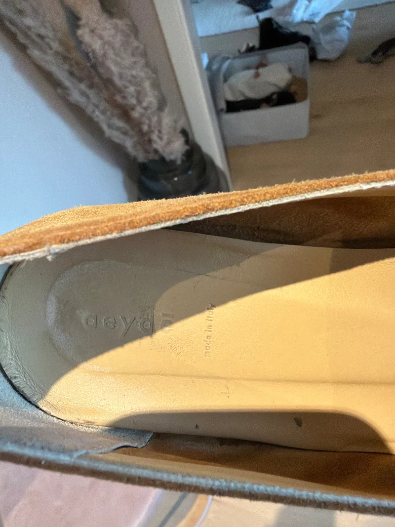Aeyde Damen Slipper Loafer Wildleder Braun Gr. 36 Made in Italy 2