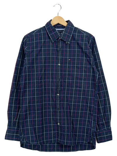 Tommy Hilfiger Damen Hemd kariert Blau Gr. 42/XL