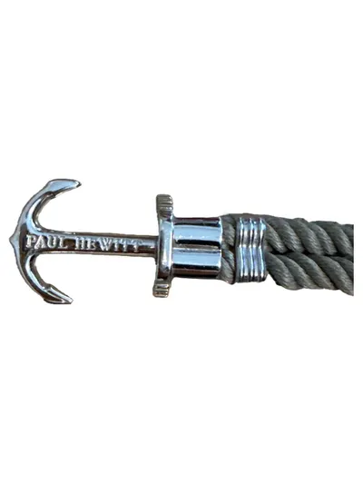 PAUL HEWITT PHREP Anker Armband Grau Silber Maritim Seil 19cm