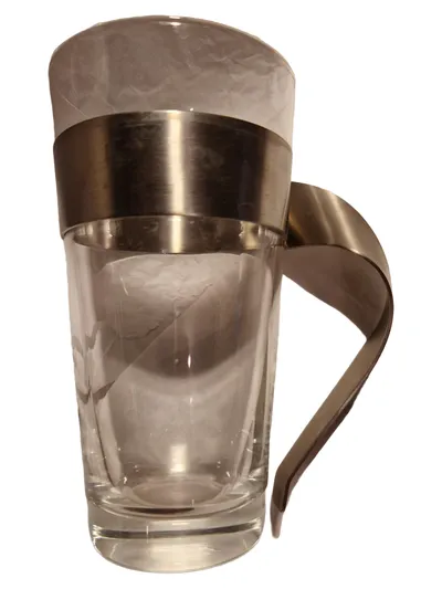 Villeroy & Boch Latte Macchiato Glas mit Edelstahl Henkel 300ml
