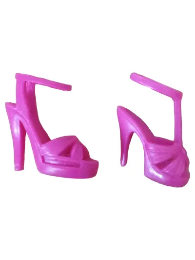 Mattel Barbie Puppenkleidung Schuhe High Heels asymmetrisch Pink Pumps