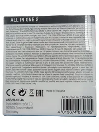 Ansmann Reiseadapter Weltweit All in One 2 Universal 150 Länder 625W Schwarz 2