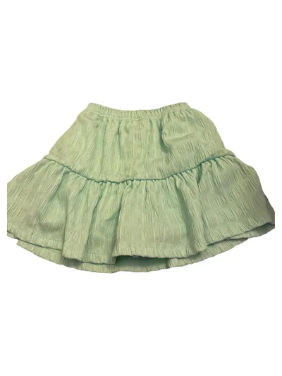 pageone young Mädchen Minirock Gr. 134/140 Mint Grün Rüschen