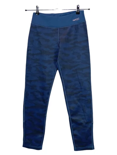 STOOKER Damen Sport Leggings Gr. 36 Blau Camouflage Fitness