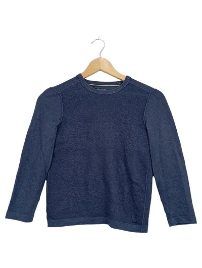 Marc O'Polo Herren Pullover Merino Extrafine Wolle Gr. M Blau Langarm