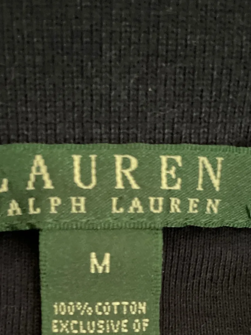 Ralph Lauren Damen Langarm Poloshirt Blau Gr. 38/M Wappen Logo 4
