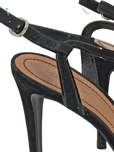 Kazar High Heels Sandaletten Wildleder Elegant Schwarz Damen Gr. 36