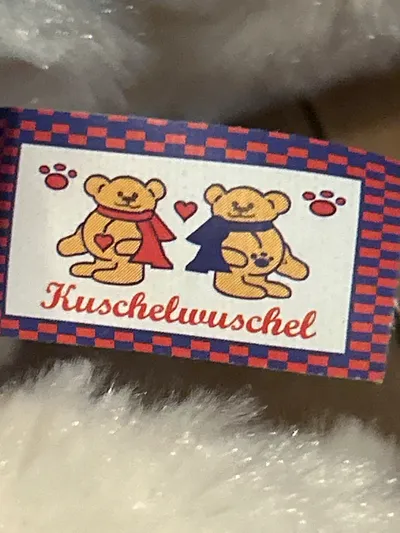 Kuschelwuschel Lemur Plüschtier Kuscheltier Weiß Grau 13cm