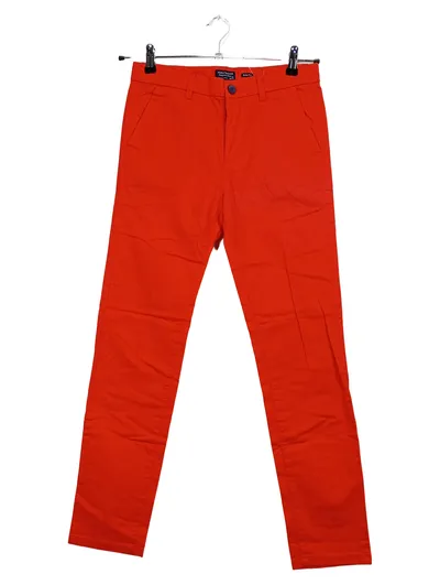 Nukutavake Stoffhose Jungen Gr. 158/160 Rot Chino Slim Fit