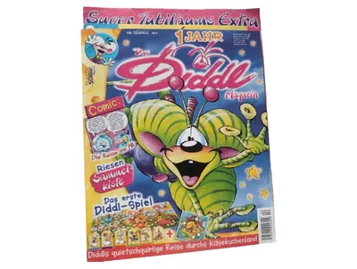 Diddl Magazin 1 Jahr Jubiläumsausgabe Nr. 7/2002 Comics Spiel Sammlerstück