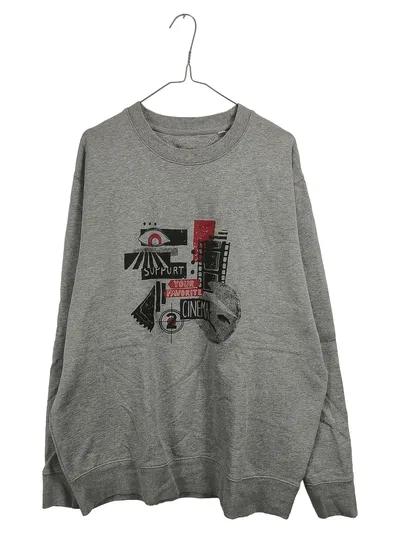 Stanley/Stella Sweatshirt Herren Gr. XL Grau Cinema Print Bio-Baumwolle