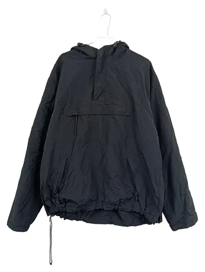 SURPLUS Herren Anorak Windjacke Kapuze Schwarz Gr. L Windbreaker