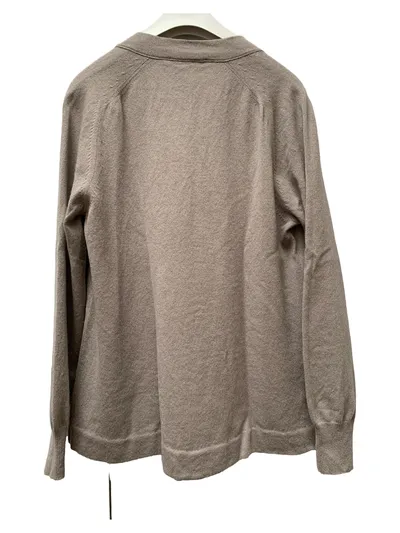 TONET Damen Pullover Gr. 40 L Beige Casual Wolle V-Ausschnitt