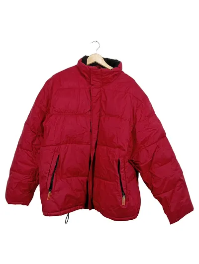 Manguun Sports Steppjacke Herren XL Rot Puffer Winterjacke Polyamid