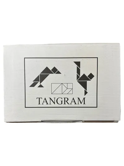 Tangram Holz Legespiel Klassisches Logikspiel Puzzle Denkspiel 7 Teile NEU