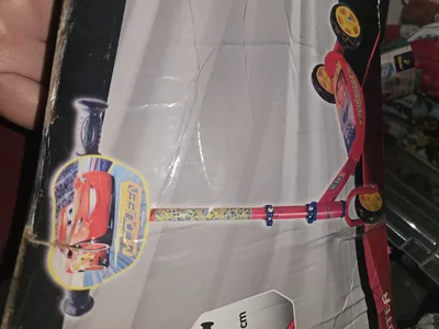 Smoby Cars McQueen Tretroller Scooter Kinder Rot Neuwertig
