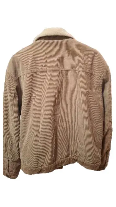 Rossignol Cordjacke Herren M Teddykragen Beige Vintage Sherpa