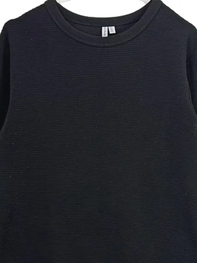 & Other Stories Strickkleid Damen Gr. 42 Schwarz Rippstrick Langarm A-Linie