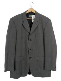 CINQUE Sakko Herren Gr. 50 L Grau Fischgrät Business Blazer Elegant Klassik 1