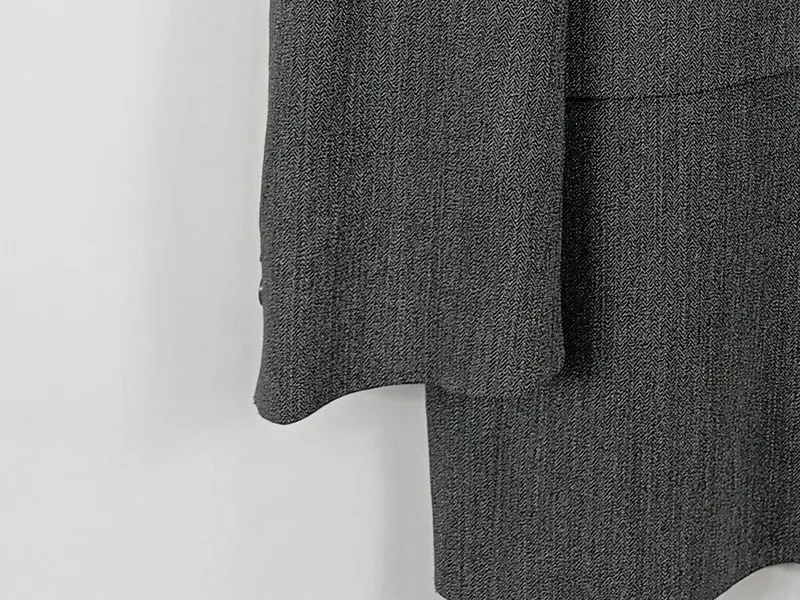 CINQUE Sakko Herren Gr. 50 L Grau Fischgrät Business Blazer Elegant Klassik 3