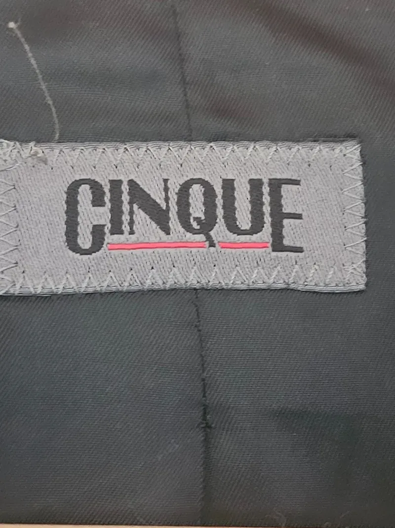 CINQUE Sakko Herren Gr. 50 L Grau Fischgrät Business Blazer Elegant Klassik 5