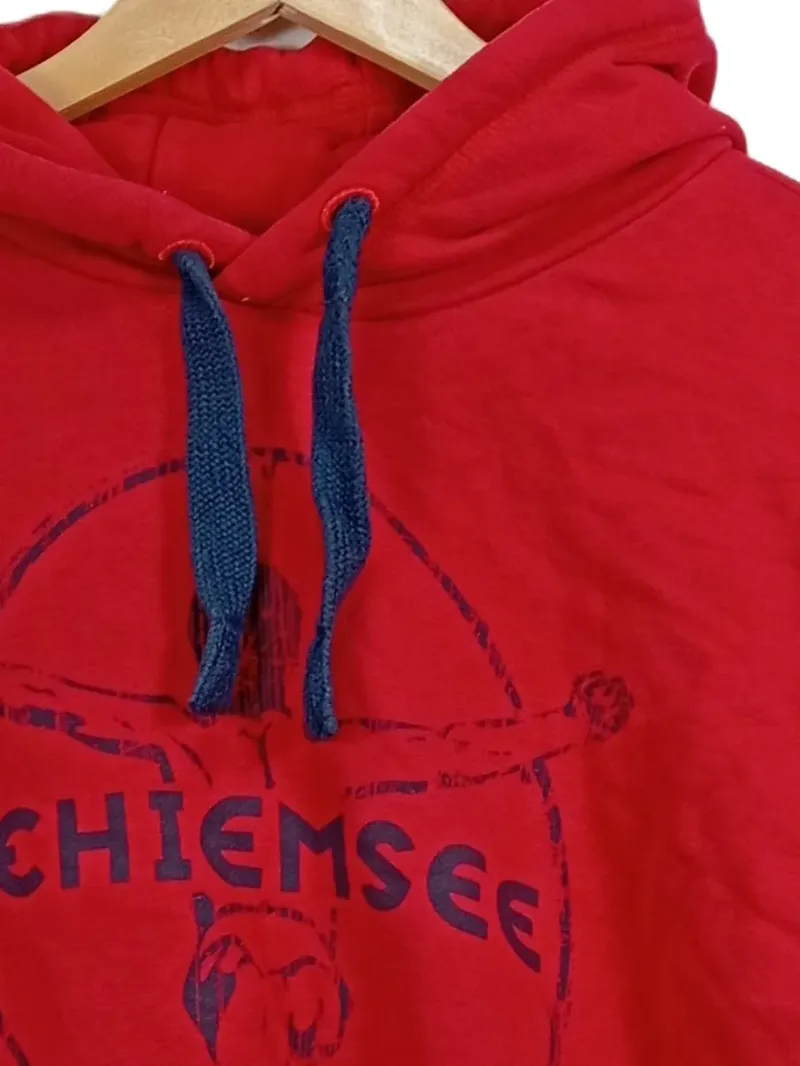 Chiemsee Hoodie Kapuzenpullover Herren Gr. XL Rot Logo-Print 2