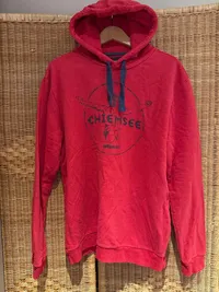 Chiemsee Hoodie Kapuzenpullover Herren Gr. XL Rot Logo-Print 3
