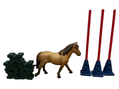 Schleich Pony Agility Training Set Spielfiguren Kinder Reiterhof Zubehör