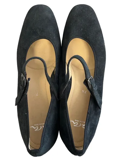 ara Damen Mary Jane Ballerinas Wildleder Grün Gr. 41 Riemchen