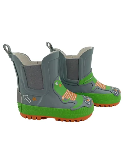 Maximo Kinder Gummistiefel Krokodil Skateboard Gr. 20 Grau Grün