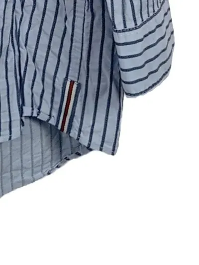 Walbusch Herren Business Hemd gestreift Blau Gr. 47-48