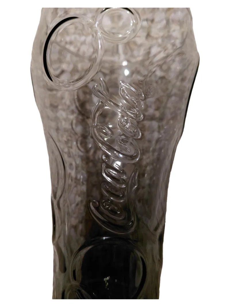 Coca-Cola Trinkglas Grau Retro Contour Design 300ml Sammlerglas 3