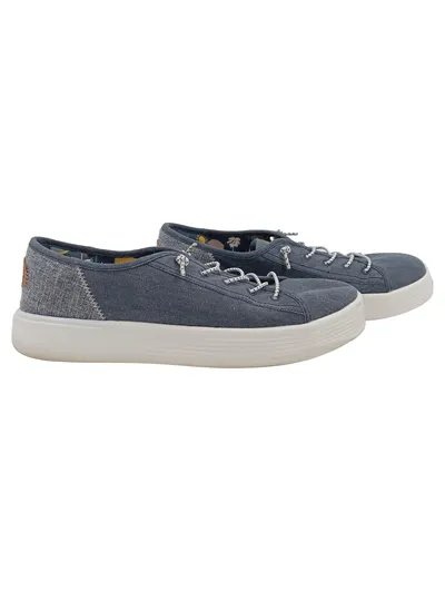 Hey Dude Cody M Craft Herren Sneaker Low Blau Canvas Gr. 43