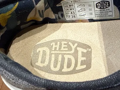 Hey Dude Cody M Craft Herren Sneaker Low Blau Canvas Gr. 43