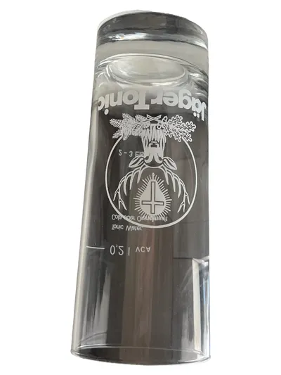 Jägermeister Jäger Tonic Glas Trinkglas Hirschkopf Logo Party 16cm Transparent