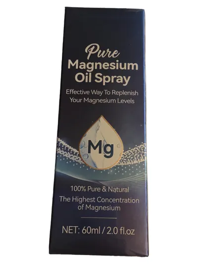 Pure Magnesium Oil Spray 60ml Magnesiumöl 100% Natürlich Vegan Glutenfrei