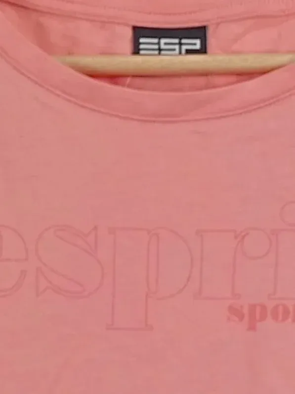 ESPRIT SPORTS Damen T-Shirt Pink Gr. 42 Sportlich Kurzarm 4