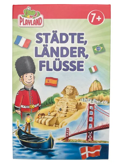Playland Lernspiel Städte Länder Flüsse Geografie Pappe Wissen ab 6