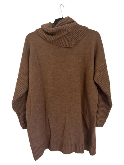 About You Damen Rollkragenpullover Strickpullover Gr. 38 M Braun Casual Winter