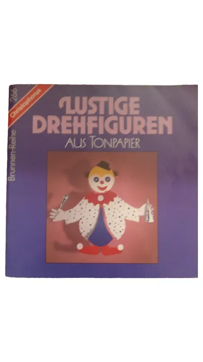 Christophorus Bastelset Drehfiguren Tonpapier Clown Sterne Kreativ Set Kinder