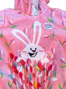 Zapf Creation Baby Born Strampler Hase Rosa Puppenkleidung Tiermotiv