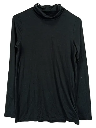 UNIQLO Heattech Rollkragen Pullover Kinder Gr. 158 Schwarz Langarm