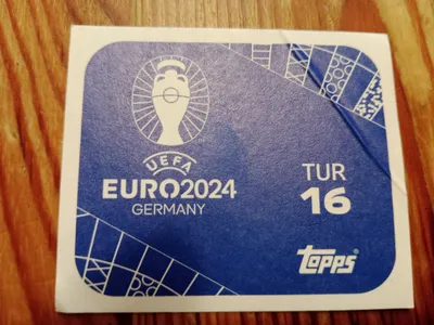 Topps UEFA EURO 2024 Sammelkarte Logo Türkei TUR 16 Blau
