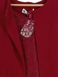 BlackButterfly Damen Spitzenkleid mit Bolero Rot Gr. XL Festlich Elegant 2