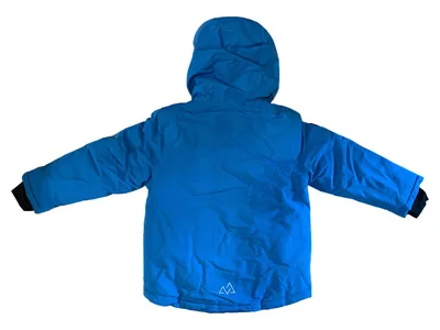 Ernsting's family Kinder Winterjacke Jungen Gr. 110 Blau Kapuze