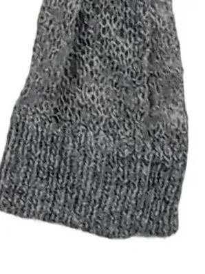 ASOS Design Pullover Herren Gr. 46/S Grau Strickpullover Wolle Mix Lochstrick 6