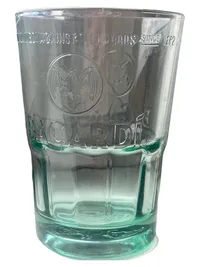 BACARDÍ Glas Transparent Trinkglas Logo Cocktail Glas 11cm Party 1