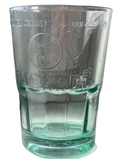 BACARDÍ Glas Transparent Trinkglas Logo Cocktail Glas 11cm Party